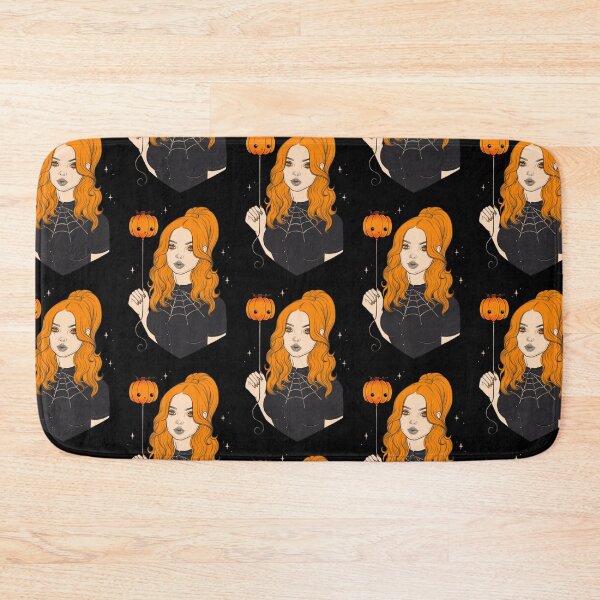 Item preview, Girl with Pumpkin Balloon 01 // Retro Pinup Girl designed and sold by Wendy-Stephens.