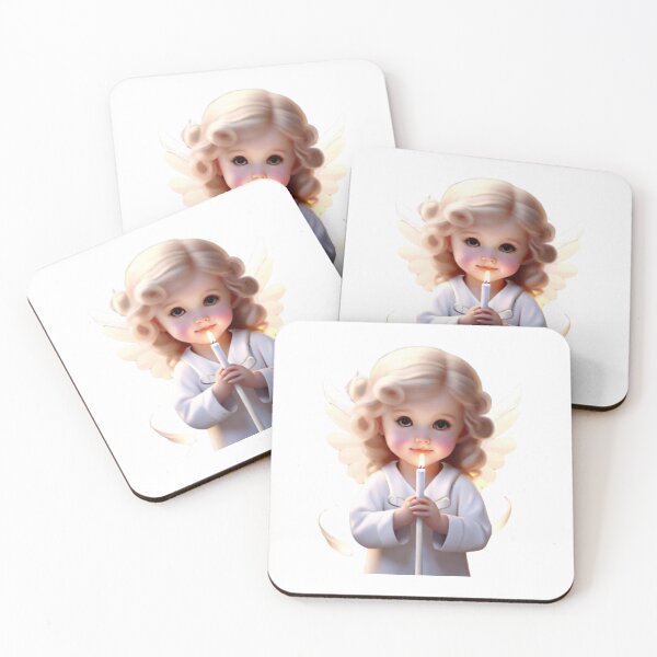 Item preview, Cute angel with candle.  designed and sold by Vegasstickers.