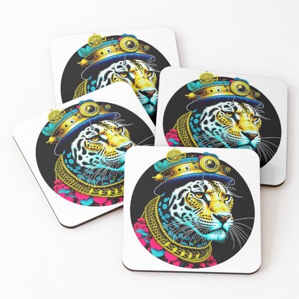 Item preview, The rococopunk jaguar sticker designed and sold by spoo-art.