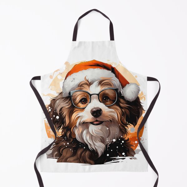 Aperçu de l'œuvre RALOEL GROS CHIEN EN VACANCES DE NOËL créée et vendue par Raloel Art.