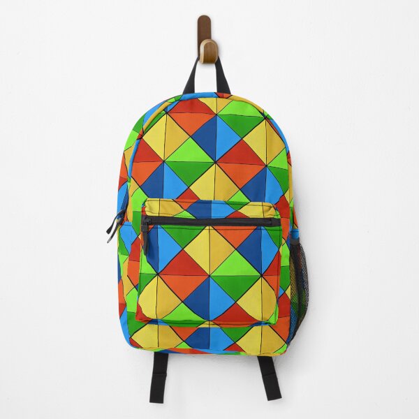 Item preview, Vibrant triangle pattern designed and sold by coloryourwings.