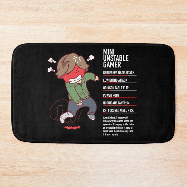 Item preview, GAMER - Mini Unstable Gamer stats designed and sold by SlappyWares.