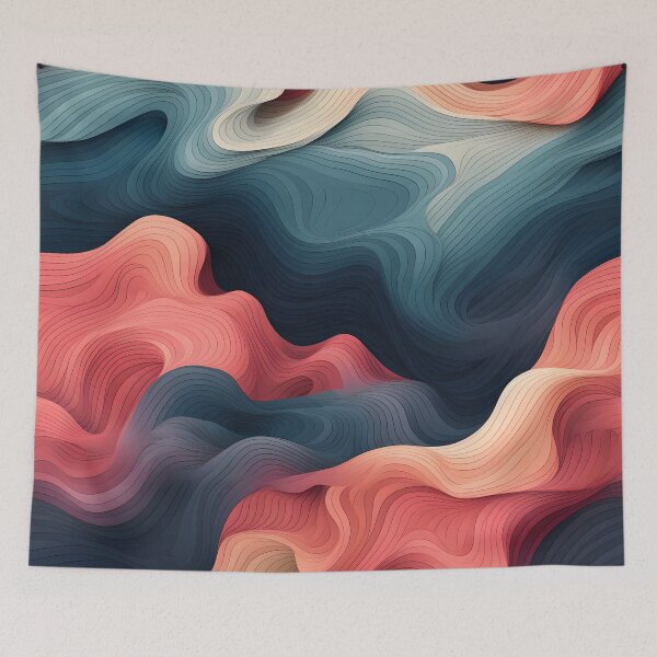 Item preview, Coral Reef Wave Texture designed and sold by VectorPlace.