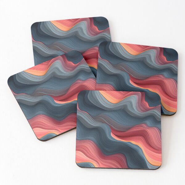 Item preview, Sanguine Currents Wave Art designed and sold by VectorPlace.