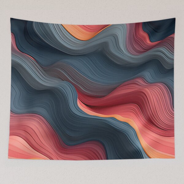 Item preview, Sanguine Currents Wave Art designed and sold by VectorPlace.