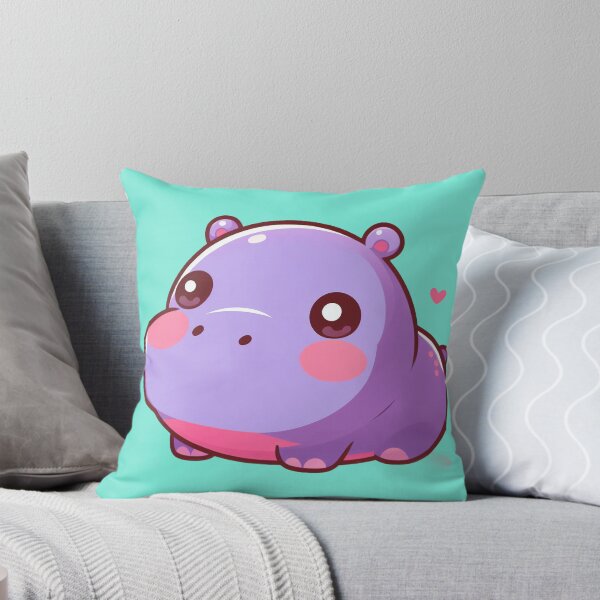 Item preview, Adorable Cute Baby Hippo designed and sold by DigiDreamyArt.