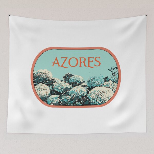 Item preview, Azorean Bloom: Hydrangeas Illustration from Portugal designed and sold by Lemomo-artworks.