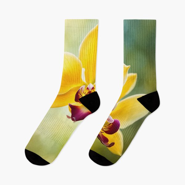 Item preview, Colorful picture of Yellow Orchid flowers designed and sold by Petalandfur.