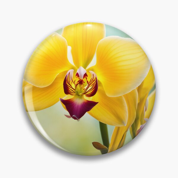 Item preview, Colorful picture of Yellow Orchid flowers designed and sold by Petalandfur.
