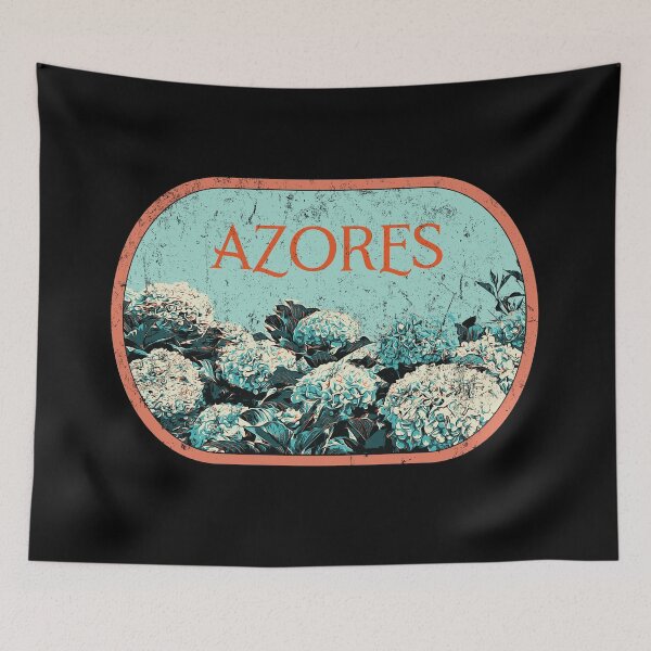 Item preview, Azorean Bloom: Hydrangeas Illustration from Portugal designed and sold by Lemomo-artworks.