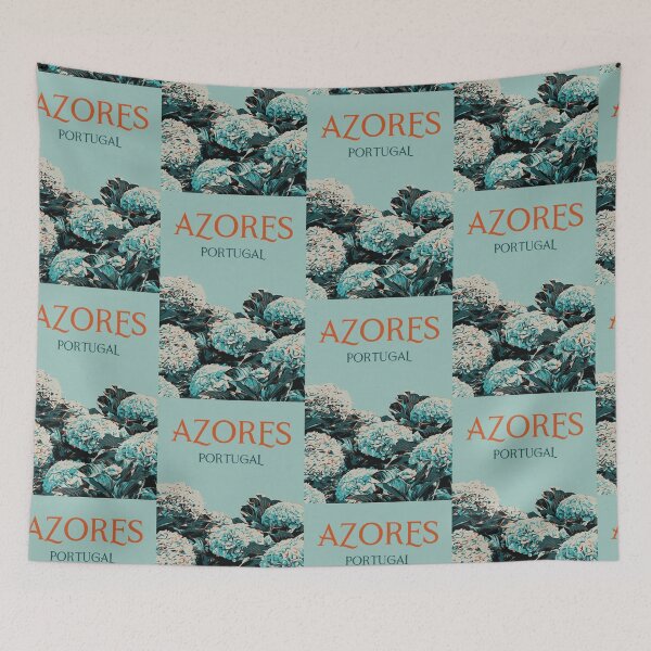 Item preview, Azorean Bloom: Hydrangeas Illustration from Portugal designed and sold by Lemomo-artworks.