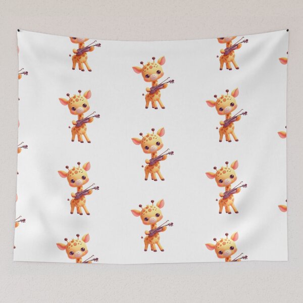 Item preview,  Adorable Violin Player Giraffe designed and sold by DigiDreamyArt.
