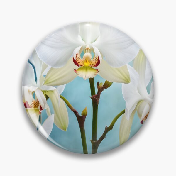 Item preview, Colorful picture of White Orchid flowers designed and sold by Petalandfur.