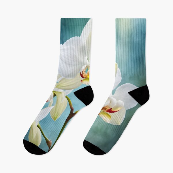 Item preview, Colorful picture of White Orchid flowers designed and sold by Petalandfur.