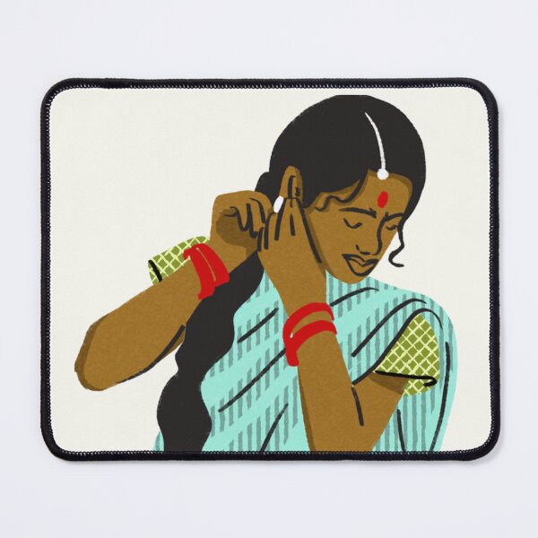 Item preview, Indian woman getting dressed designed and sold by Thedigital91.