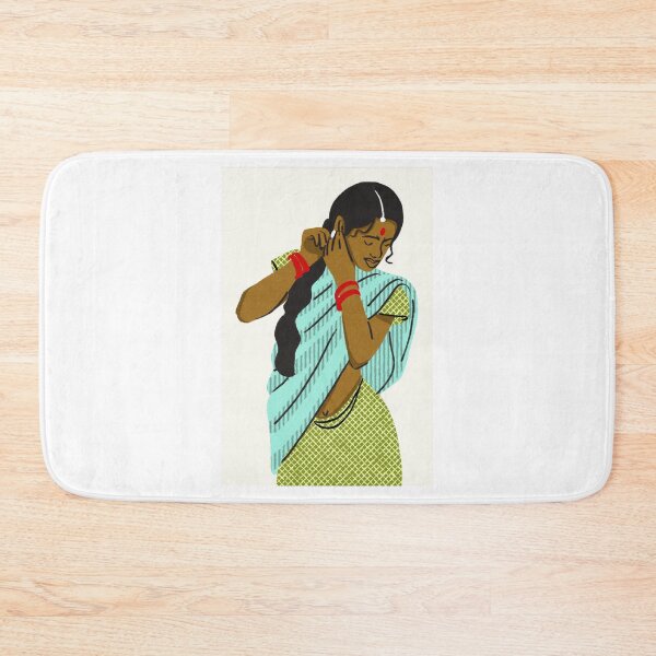 Item preview, Indian woman getting dressed designed and sold by Thedigital91.