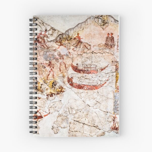 Artikelvorschau, Schiffsprozession Fresko Akrotiri Vollständiges Triptychon 3 von 3 entworfen und verkauft von Weston Westmoreland.