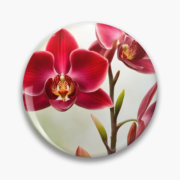 Item preview, Colorful picture of Red Orchid flowers designed and sold by Petalandfur.