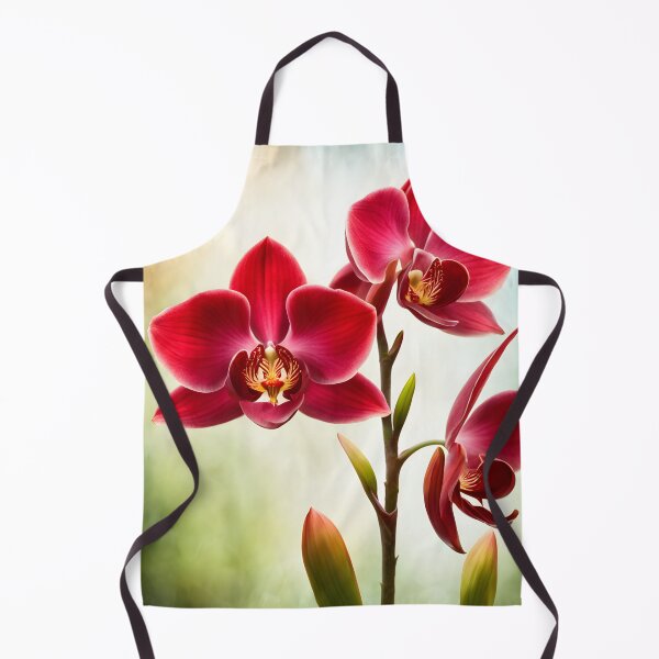 Item preview, Colorful picture of Red Orchid flowers designed and sold by Petalandfur.