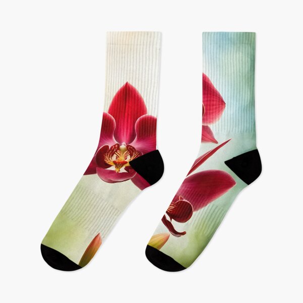 Item preview, Colorful picture of Red Orchid flowers designed and sold by Petalandfur.