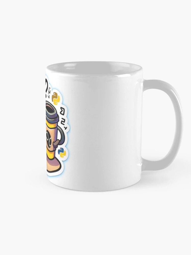 Imagen 3 de 6, Taza de café con la obra CodeDuel: Python y Java, diseñada y vendida por pixeldigger.