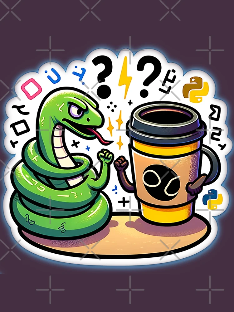 Aperçu 4 sur 4. T-shirt décontracté avec l'œuvre CodeDuel : Python et Java créée et vendue par pixeldigger.
