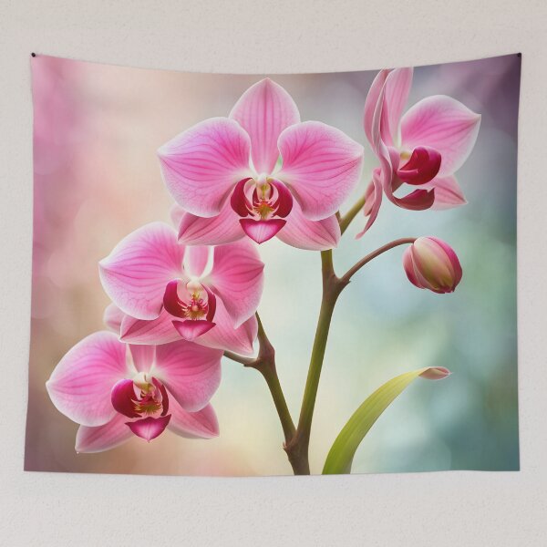 Item preview, Colorful picture of Pink Orchid flowers designed and sold by Petalandfur.
