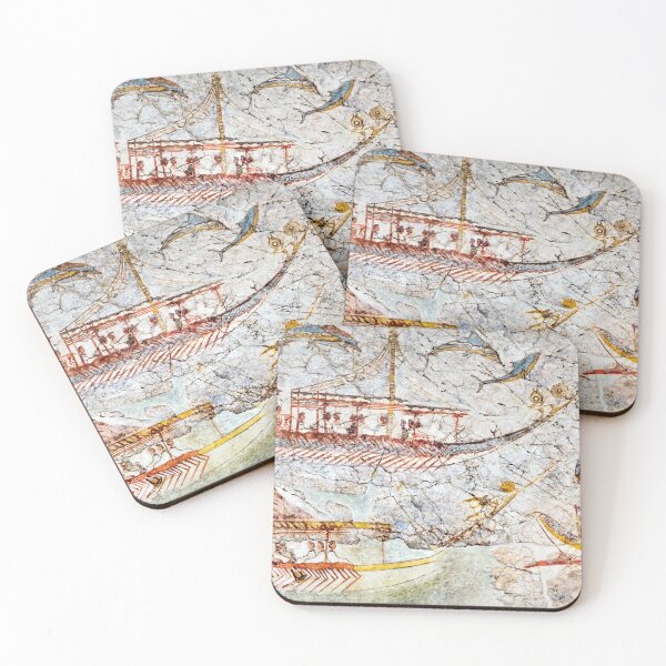 Item preview, Ship Procession Fresco Akrotiri Detail 02 designed and sold by Weston  Westmoreland.