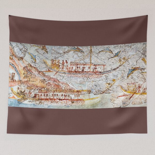 Item preview, Ship Procession Fresco Akrotiri Detail 02 designed and sold by Weston  Westmoreland.