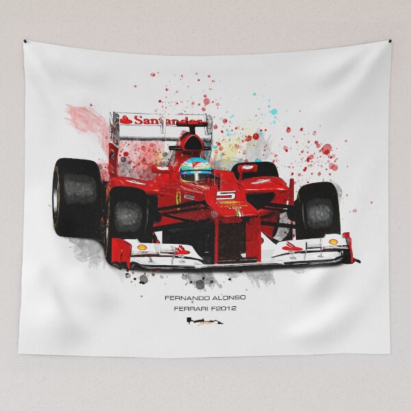 Item preview, Fernando Alonso - F2012 Arty splatter designed and sold by JageOwen.