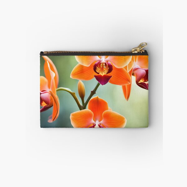 Item preview, Colorful picture of Orange Orchid flowers designed and sold by Petalandfur.