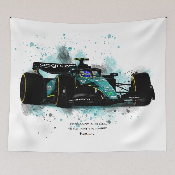 Item preview, Fernando Alonso - 2023 Arty splatter designed and sold by JageOwen.