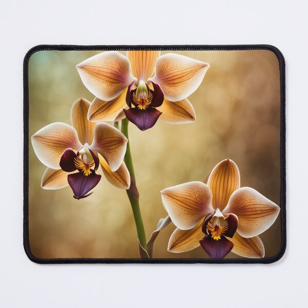 Item preview, Colorful picture of Brown Orchid flowers designed and sold by Petalandfur.