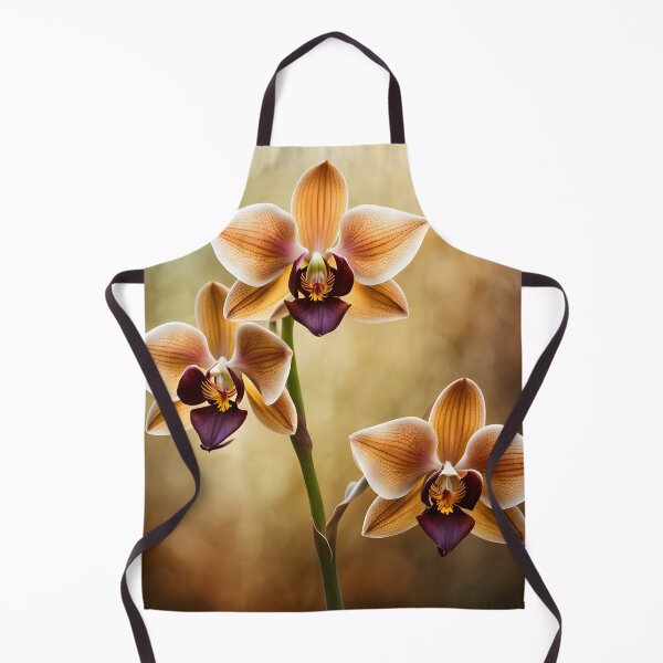 Item preview, Colorful picture of Brown Orchid flowers designed and sold by Petalandfur.