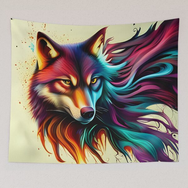 Artikelvorschau, Splash Wolf entworfen und verkauft von FlashBerlinArts.
