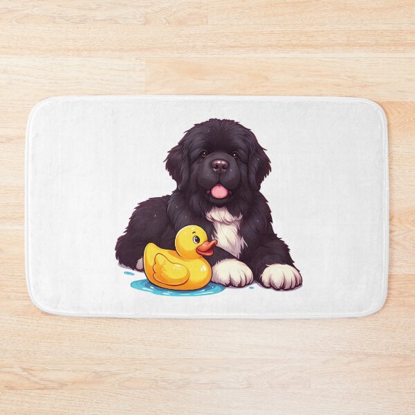 Item preview, Newfoundland with a rubber duck designed and sold by ShounenGifts.
