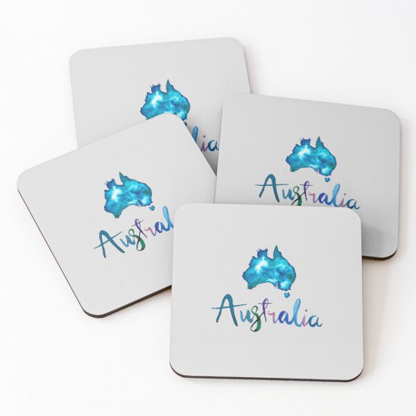 Item preview, Blue Australia watercolour  designed and sold by Artbylees.