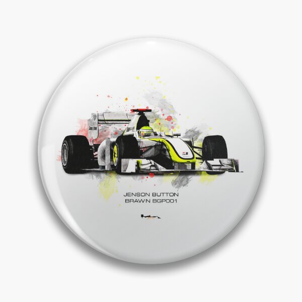 Item preview, Jenson Button - Brawn BGP001 - 2009 Arty splatter designed and sold by JageOwen.