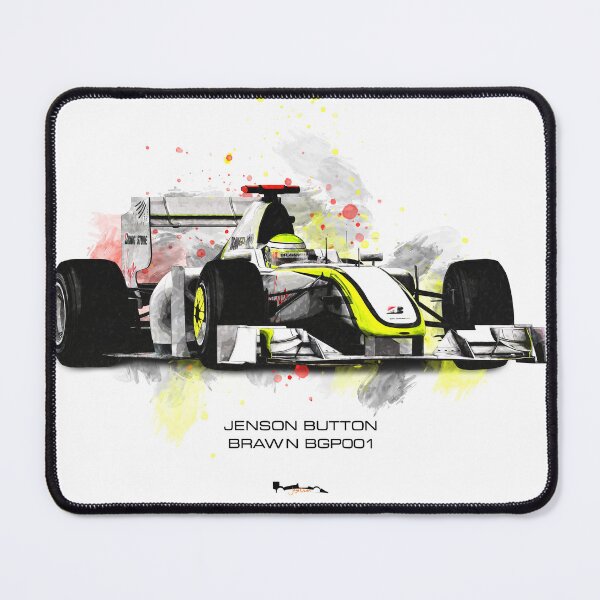 Item preview, Jenson Button - Brawn BGP001 - 2009 Arty splatter designed and sold by JageOwen.