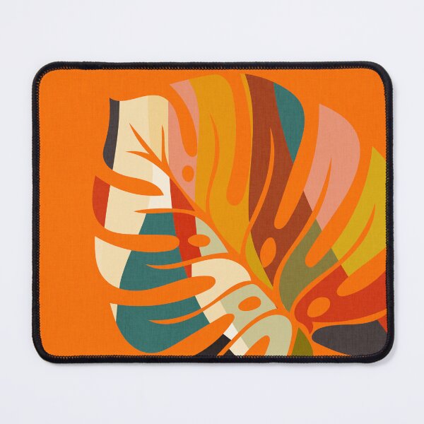 Item preview, Autumn Monstera Leaf Bauhaus designed and sold by Ana-Rut-Bre.