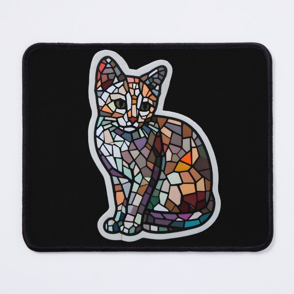 Item preview, Mosaic of a streetcat designed and sold by AI-Only Creations.