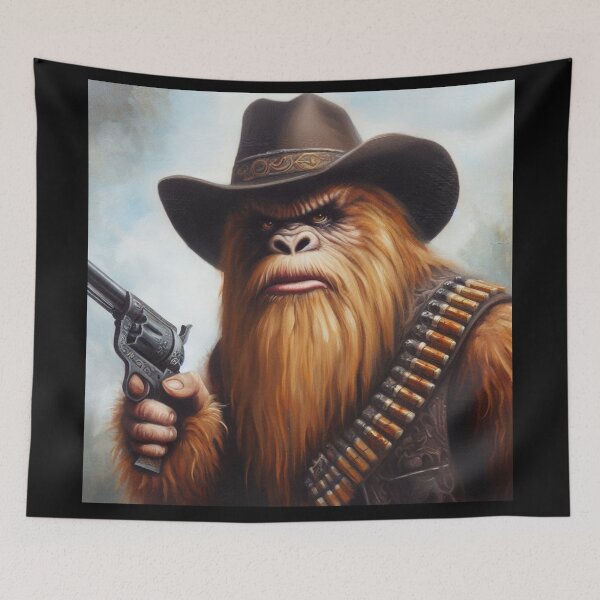 Item preview, Bigfoot Gunslinger designed and sold by CrankyOldDude.