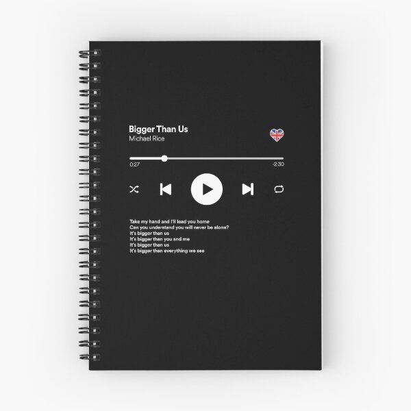 Item preview, Bigger Than Us - Michael Rice - Digital Music Player Style - Eurovision 2019 - United Kingdom - Music / Media Player Interface Mockup designed and sold by Vision-Tees.