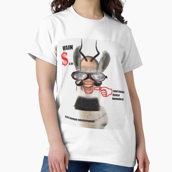 Laaman tekohampaat -False teeth for Llama fourninetynine Classic T-Shirt