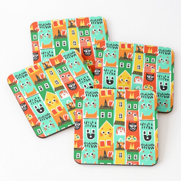 Item preview, Cute street cats pattern. designed and sold by Leberks.