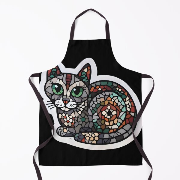 Item preview, Mosaic of a streetcat designed and sold by AI-Only Creations.
