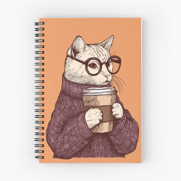 Item preview, Sophisticated Coffee Cat designed and sold by KilkennyCat Art.