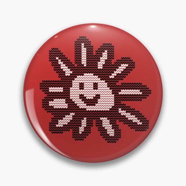 Item preview, Knitted Daisy Flower Smiley Face Graphic designed and sold by ellenhenry.