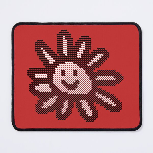 Item preview, Knitted Daisy Flower Smiley Face Graphic designed and sold by ellenhenry.
