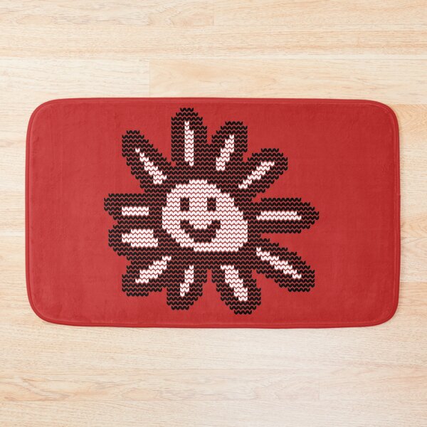 Item preview, Knitted Daisy Flower Smiley Face Graphic designed and sold by ellenhenry.
